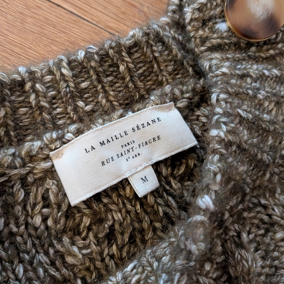 Sézane James Jumper Sweater in Olive - Picture 2 of 5